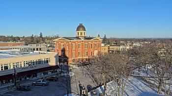 Weather camera view of City of Woodstock.