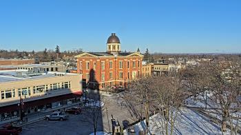 Weather camera view of City of Woodstock.