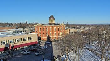 Weather camera view of City of Woodstock.