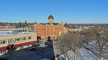 Weather camera view of City of Woodstock.