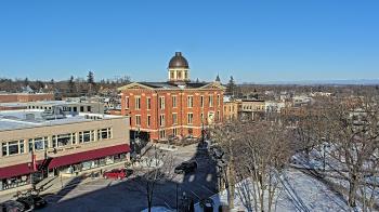 Weather camera view of City of Woodstock.