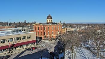 Weather camera view of City of Woodstock.