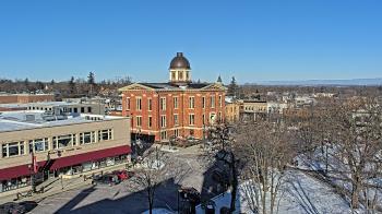 Weather camera view of City of Woodstock.