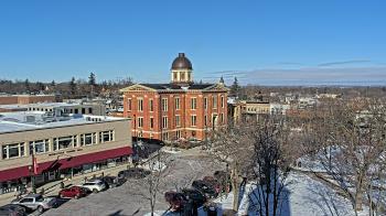 Weather camera view of City of Woodstock.