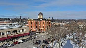 Weather camera view of City of Woodstock.