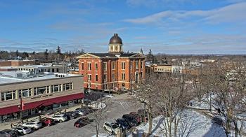 Weather camera view of City of Woodstock.