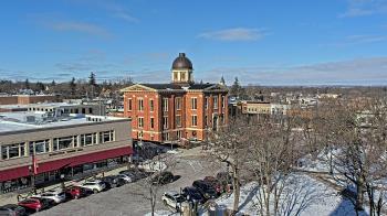 Weather camera view of City of Woodstock.