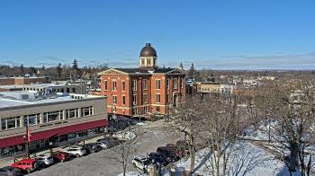 Weather camera view of City of Woodstock.