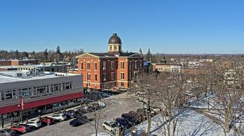 Weather camera view of City of Woodstock.