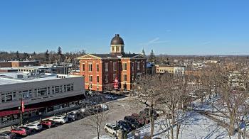 Weather camera view of City of Woodstock.