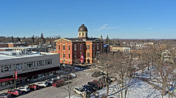 Weather camera view of City of Woodstock.