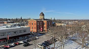 Weather camera view of City of Woodstock.