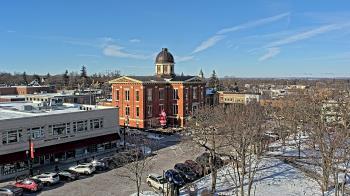 Weather camera view of City of Woodstock.