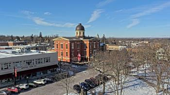 Weather camera view of City of Woodstock.