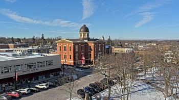 Weather camera view of City of Woodstock.