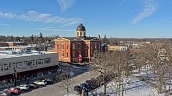 Weather camera view of City of Woodstock.