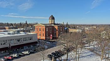 Weather camera view of City of Woodstock.