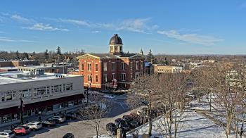 Weather camera view of City of Woodstock.