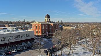Weather camera view of City of Woodstock.