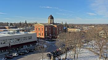 Weather camera view of City of Woodstock.
