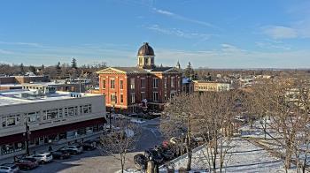 Weather camera view of City of Woodstock.