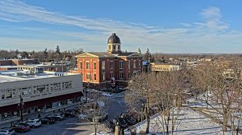 Weather camera view of City of Woodstock.