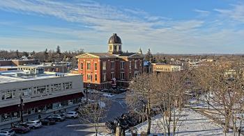 Weather camera view of City of Woodstock.