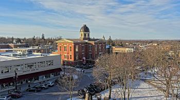 Weather camera view of City of Woodstock.