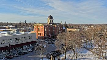 Weather camera view of City of Woodstock.