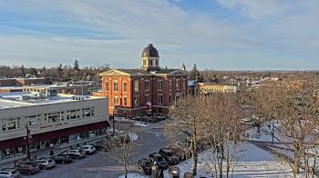 Weather camera view of City of Woodstock.