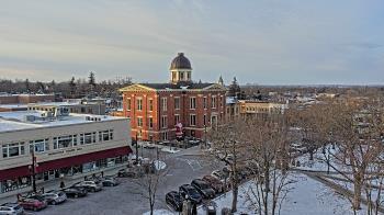 Weather camera view of City of Woodstock.