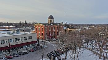 Weather camera view of City of Woodstock.