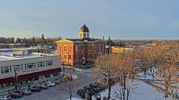 Weather camera view of City of Woodstock.