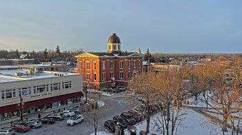 Weather camera view of City of Woodstock.