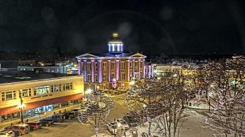 Weather camera view of City of Woodstock.
