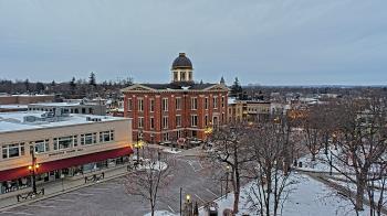 Weather camera view of City of Woodstock.