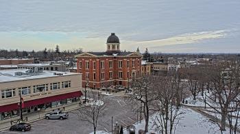 Weather camera view of City of Woodstock.