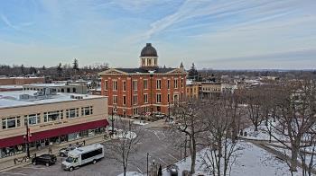 Weather camera view of City of Woodstock.