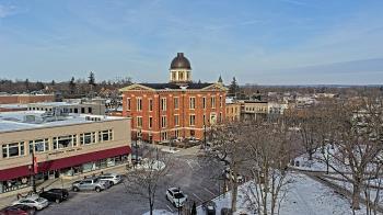 Weather camera view of City of Woodstock.