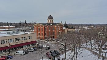 Weather camera view of City of Woodstock.
