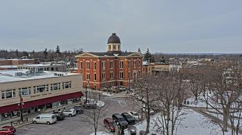 Weather camera view of City of Woodstock.