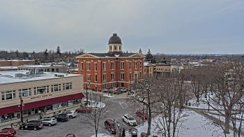 Weather camera view of City of Woodstock.