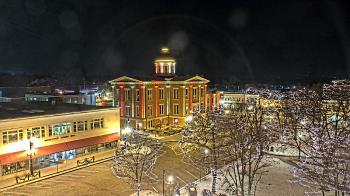 Weather camera view of City of Woodstock.