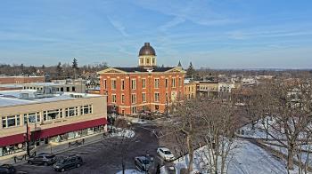 Weather camera view of City of Woodstock.