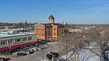 Weather camera view of City of Woodstock.