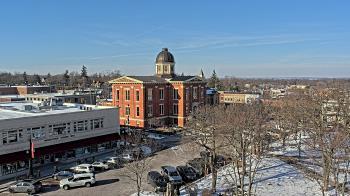 Weather camera view of City of Woodstock.