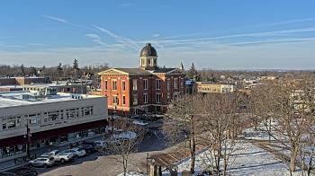 Weather camera view of City of Woodstock.