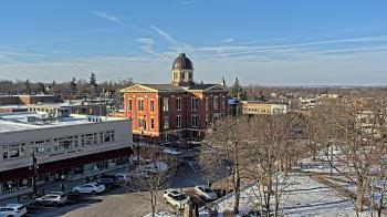 Weather camera view of City of Woodstock.