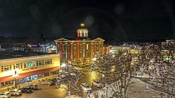 Weather camera view of City of Woodstock.