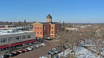 Weather camera view of City of Woodstock.